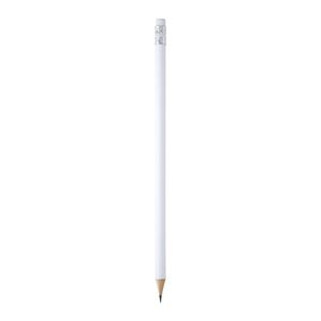 COUVET Round wooden pencil with rubber - EgotierPro HW8002
