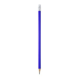 COUVET Round wooden pencil with rubber - EgotierPro HW8002