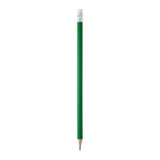 COUVET Round wooden pencil with rubber - EgotierPro HW8002