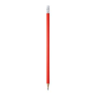 COUVET Round wooden pencil with rubber - EgotierPro HW8002