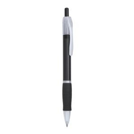 Stamina HW8008 - ONTARIO Push ball pen in translucent finish and soft matching grip