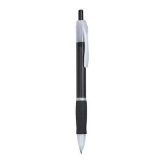 ONTARIO Push ball pen in translucent finish and soft matching grip - EgotierPro HW8008