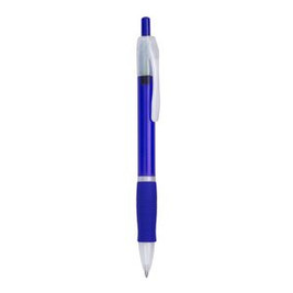 Stamina HW8008 - ONTARIO Push ball pen in translucent finish and soft matching grip