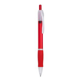Stamina HW8008 - ONTARIO Push ball pen in translucent finish and soft matching grip