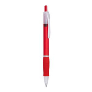 ONTARIO Push ball pen in translucent finish and soft matching grip - EgotierPro HW8008