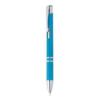 Stamina HW8030 - HAYEDO Push button pen made of wheat fibre and ABS with silver details
