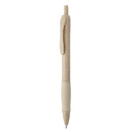 Stamina HW8032 - HANA Push button pen made of wheat fibre and ABS with soft grip