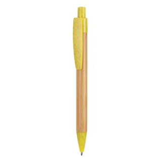Stamina HW8034 - STOA Push button pen with bamboo body and tip
