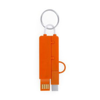 CRUX Charger cable with 3 in 1 keychain - EgotierPro IA3009