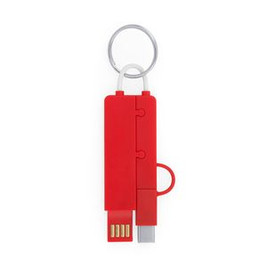 CRUX Charger cable with 3 in 1 keychain - EgotierPro IA3009