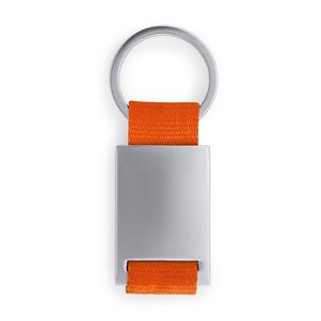 MINERAL Kovová klíčenka s barevným polyesterovým poutkem - EgotierPro KO4051