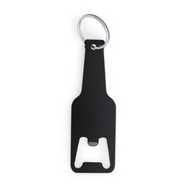 STOUT Opener aluminium keyring in a bottle design - EgotierPro KO4071