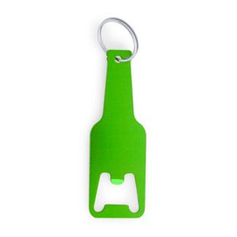 STOUT Opener aluminium keyring in a bottle design - EgotierPro KO4071