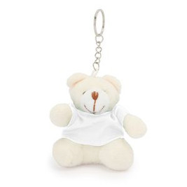 SITO Teddy bear keyring with colour t-shirt in soft polyester - EgotierPro KO4079