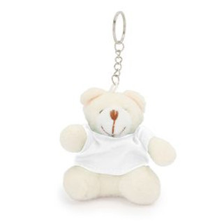 SITO Teddy bear keyring with colour t-shirt in soft polyester - EgotierPro KO4079
