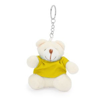 SITO Teddy bear keyring with colour t-shirt in soft polyester - EgotierPro KO4079