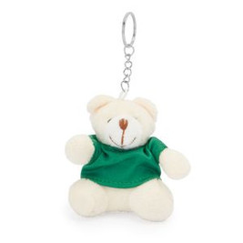 SITO Teddy bear keyring with colour t-shirt in soft polyester - EgotierPro KO4079