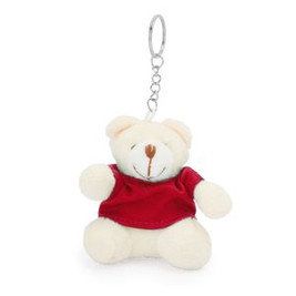 SITO Teddy bear keyring with colour t-shirt in soft polyester - EgotierPro KO4079