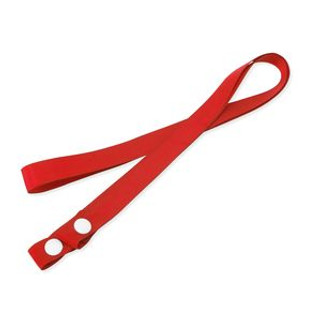 LASSE Sleutelkoord voor gezichtsmasker van zacht polyester en comfortabele drukknopen - EgotierPro LY7056