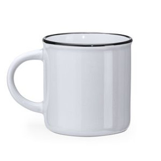 JACK Retro style ceramic mug with round handle - EgotierPro MD4010