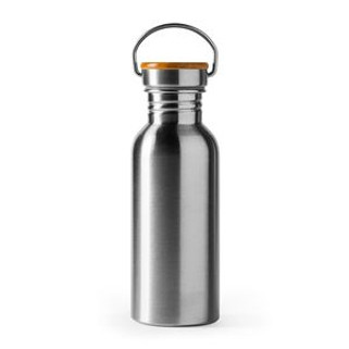 BOINA 304 stainless steel and bamboo bottle - EgotierPro MD4039