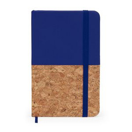 IRIS A6 notepad with hard half cork half leatherette covers - EgotierPro NB8071