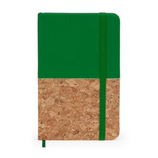 IRIS A6 notepad with hard half cork half leatherette covers - EgotierPro NB8071