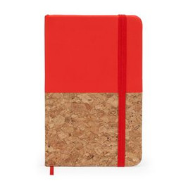 IRIS A6 notepad with hard half cork half leatherette covers - EgotierPro NB8071