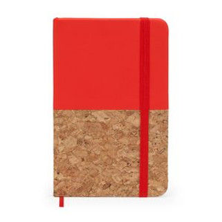 IRIS Poznámkový blok A6 s tvrdými deskami napůl z korku napůl z koženky - EgotierPro NB8071