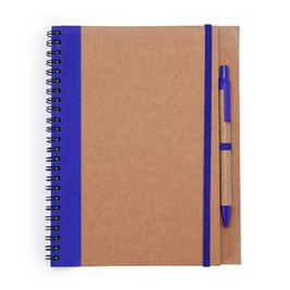 ALANI Spiral ring notebook with recycled cardboard hardcovers - EgotierPro NB8073