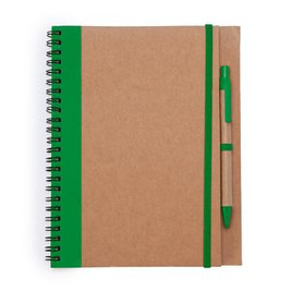 ALANI Spiral ring notebook with recycled cardboard hardcovers - EgotierPro NB8073