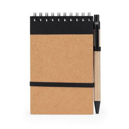 LIEN Spiral ring notebook with recycled cardboard hardcovers - EgotierPro NB8074