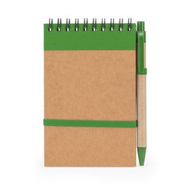 LIEN Spiral ring notebook with recycled cardboard hardcovers - EgotierPro NB8074
