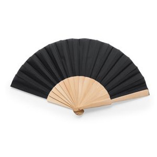 CALESA Hand fan with wooden ribs and polyester fabric - EgotierPro PF3111