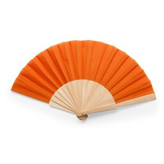 CALESA Éventail avec armature en bois et tissu polyester - EgotierPro PF3111