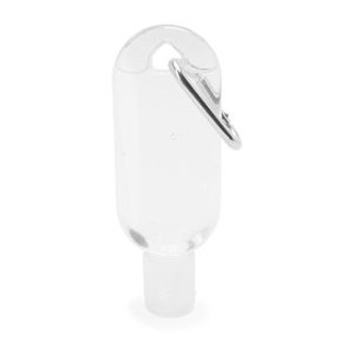 Stamina SA9906 - BISHOP Hand-sanitizing gel with 70% alcohol in a practical 30 ml transparent recipient with metal carabiner