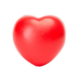 BIKU Heart-shaped stress ball in solid colour PU - EgotierPro SB1229