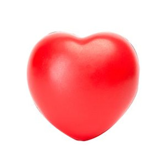 BIKU Heart-shaped stress ball in solid colour PU - EgotierPro SB1229