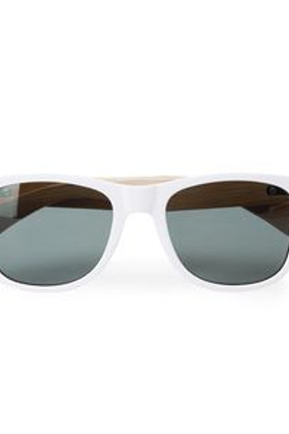EDEN Sunglasses with gloss finish frame and natural bamboo temples - EgotierPro SG8104