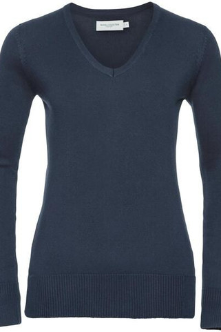 Russell R710F - Durable V-Neck Knitted Pullover for Women