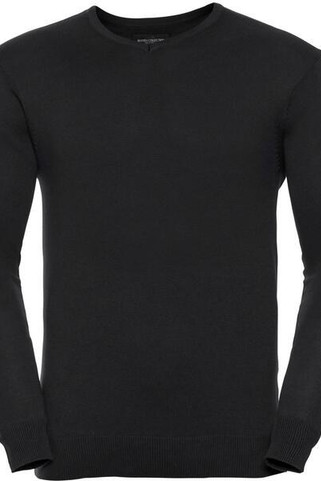 Russell R710M - Durable V-Neck Knitted Pullover for Men & Unisex