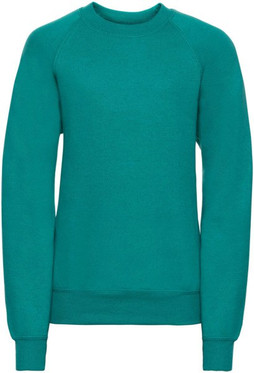 Russell Jerzees Schoolgear R762B - Durable Kids Raglan Sweatshirt with Stain Protection
