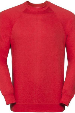 Russell R762M - Durable Classic Raglan Sweatshirt with Stain Protection