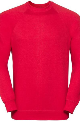Russell R762M - Durable Classic Raglan Sweatshirt with Stain Protection