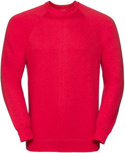 Russell R762M - Durable Classic Raglan Sweatshirt with Stain Protection