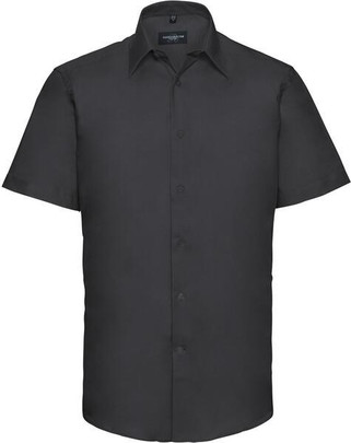 Russell Collection R923M - Mens Tailored Easy Care Short Sleeve Oxford Shirt