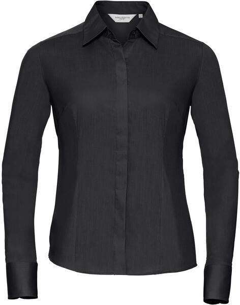 Russell Collection R924F - Ladies Fitted Easy Care Long Sleeve Poplin Shirt