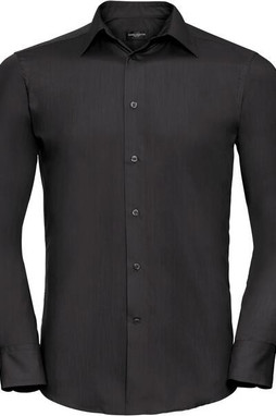 Russell Collection R924M - Mens Tailored Fit Easy Care Poplin Dress Shirt