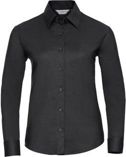 Russell Collection R932F - Elegant Ladies Fitted Oxford Long Sleeve Shirt