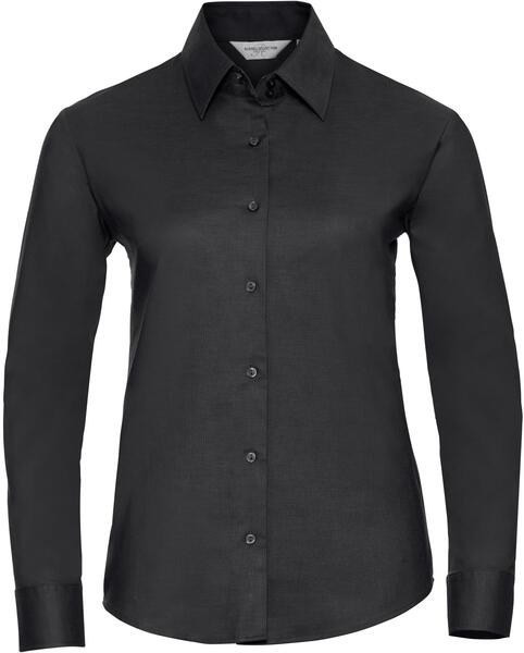 Russell Collection R932F - Elegant Ladies Fitted Oxford Long Sleeve Shirt